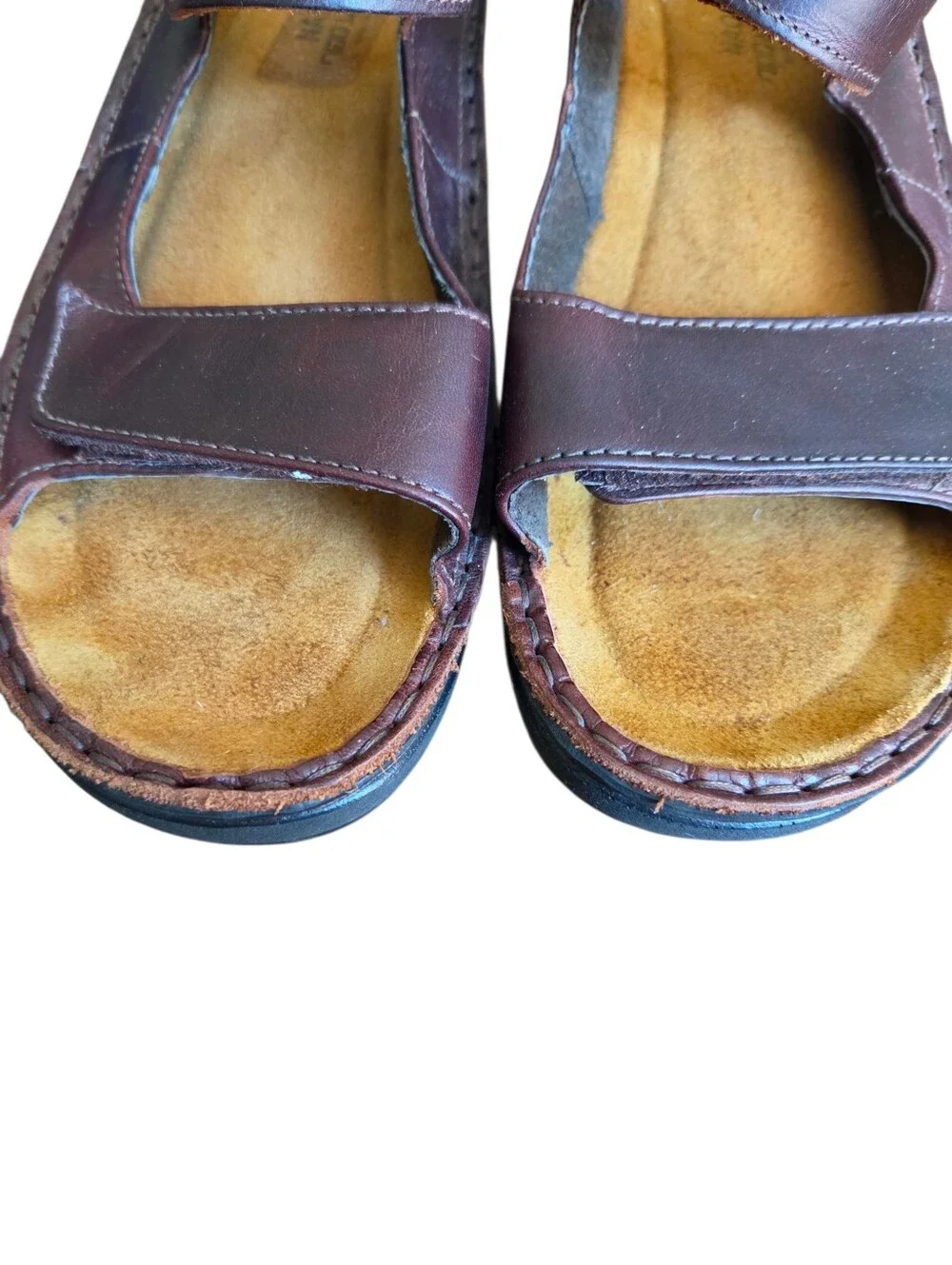 Naot Karenna Leather Comfort Sandals Brown Hook Loop EU 40 US 9 Women Comfort